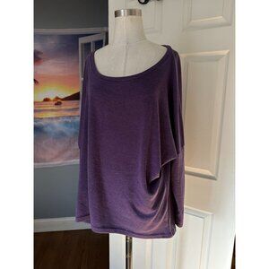 UGET Dolman High-Low Sweater Purple Oversized fits L